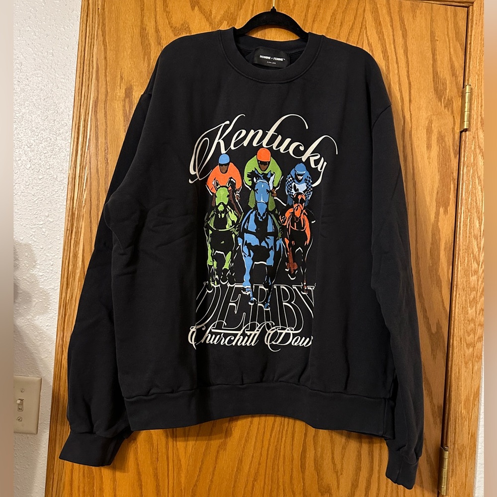 Homme Femme Churchill Downs Crewneck - NWT - Size XL